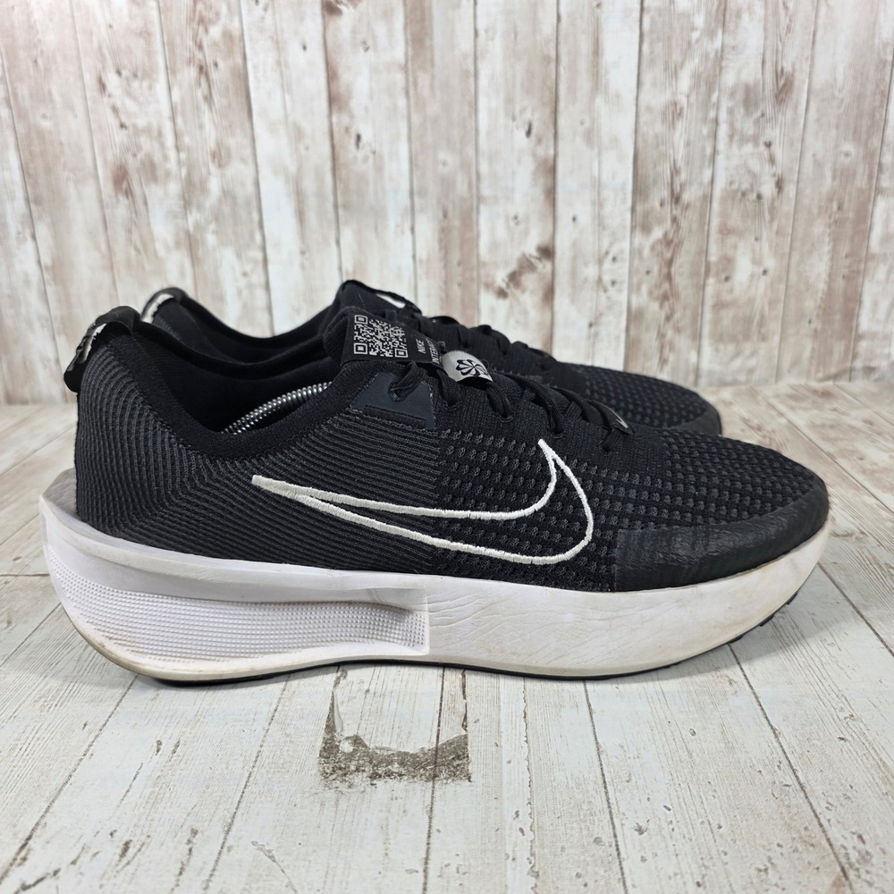 Nike‎ Interact Run Black White Flyknit Running Shoes FD2291-001 Mens 11.5